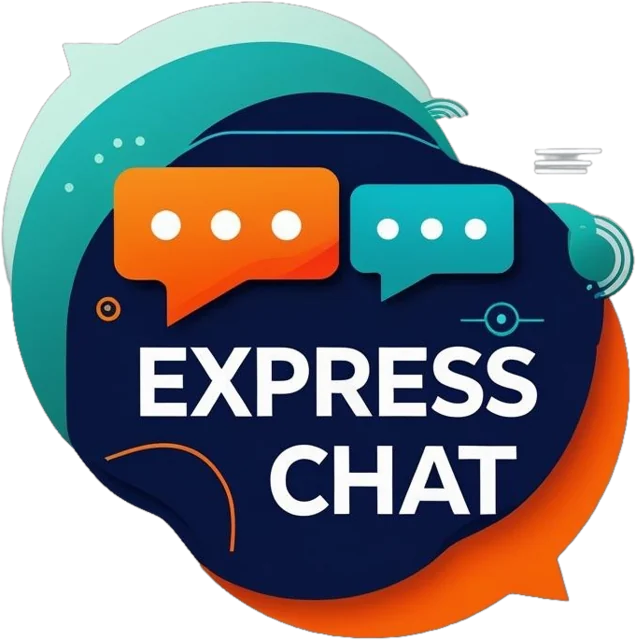 Ilustração ExpressChat com balões de conversa